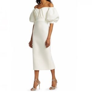 Badgley Mischka off the shoulder dress